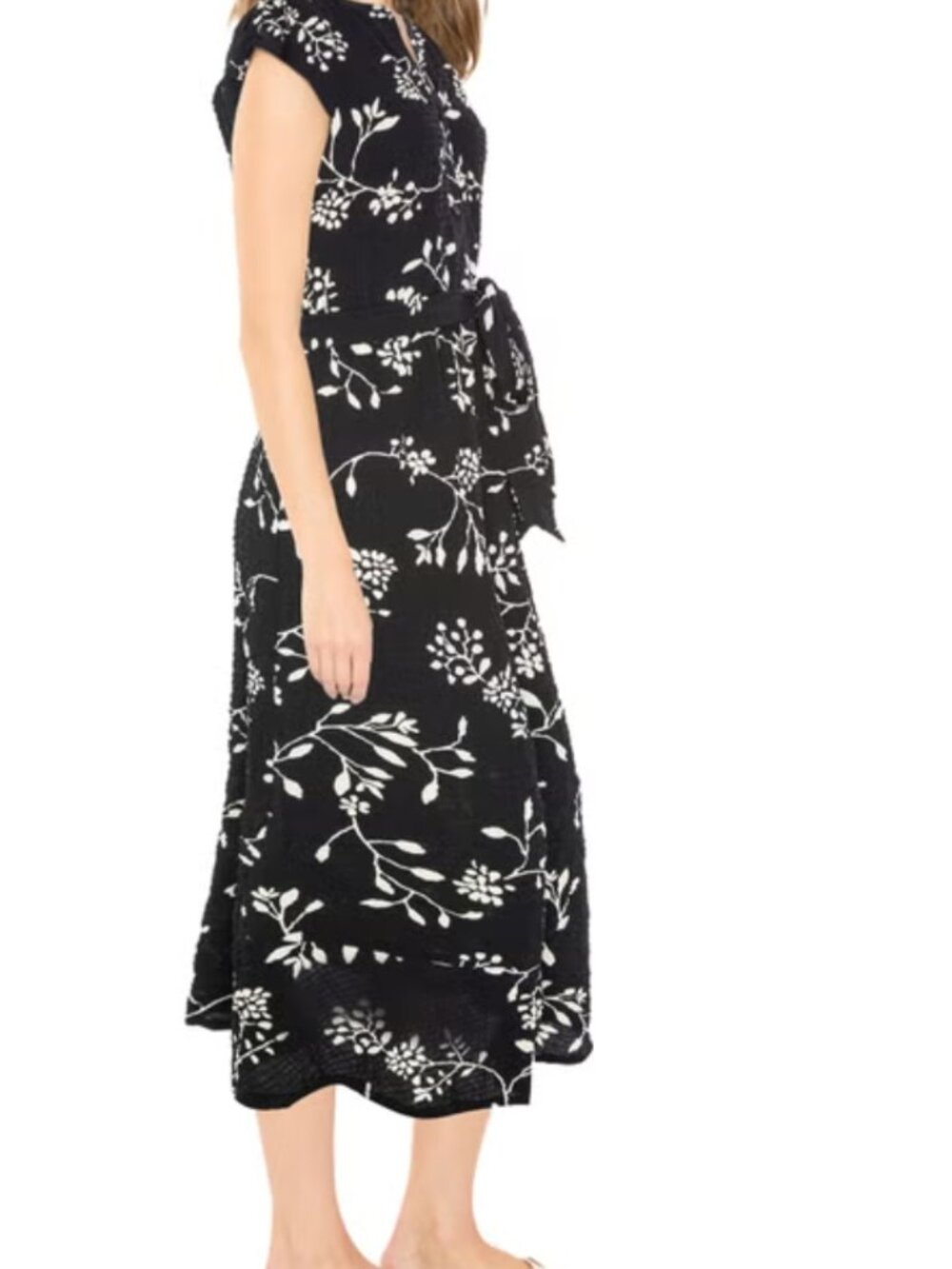 Front Button-Down Mini Shift Dress